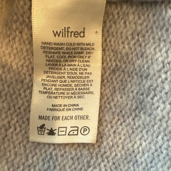 Wilfred Light Gray Polo Neck Sweater - Picture 3 of 4